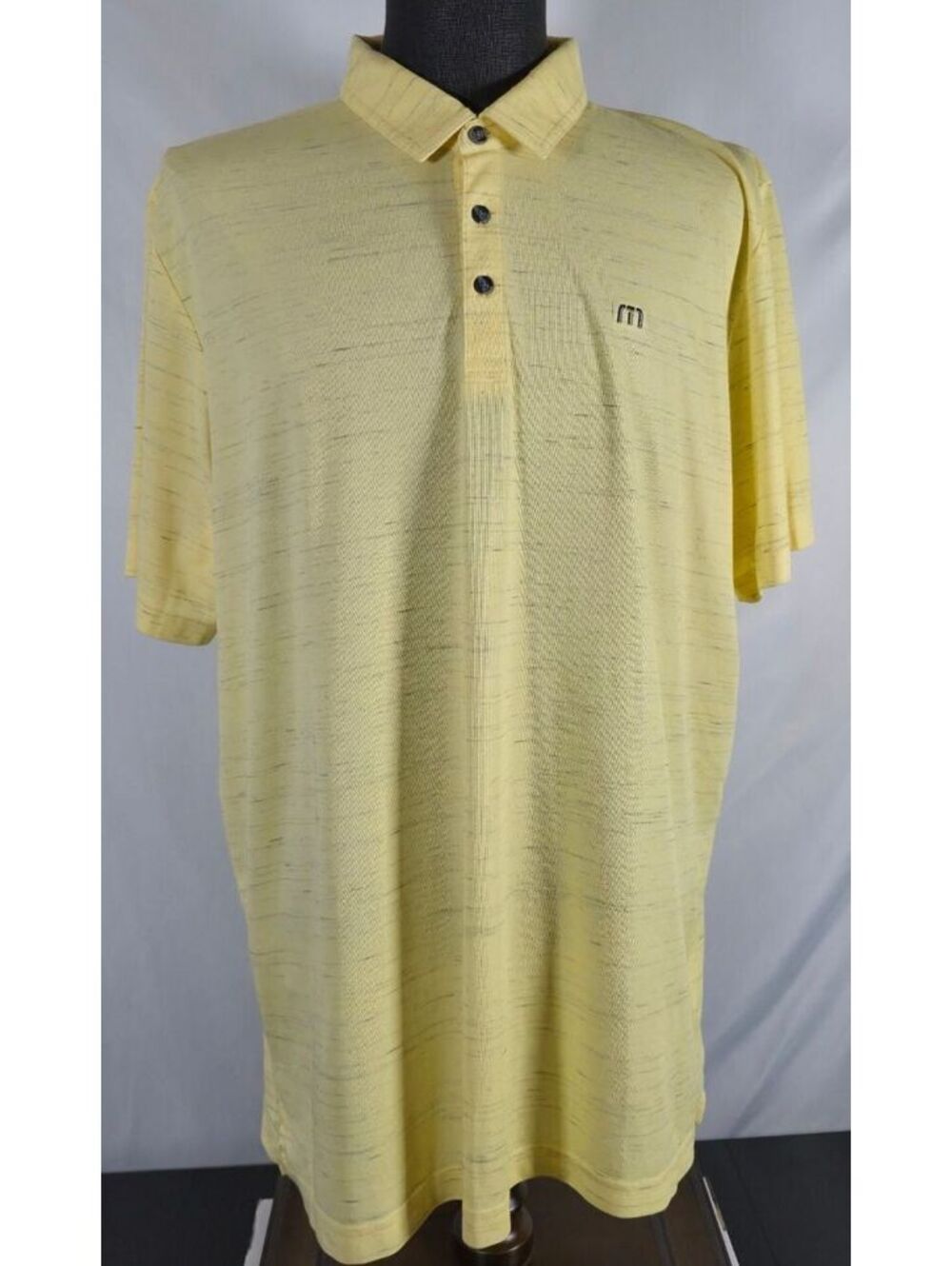 TravisMathew Yellow Pima Cotton Golf Polo Men's 3XL XXXL